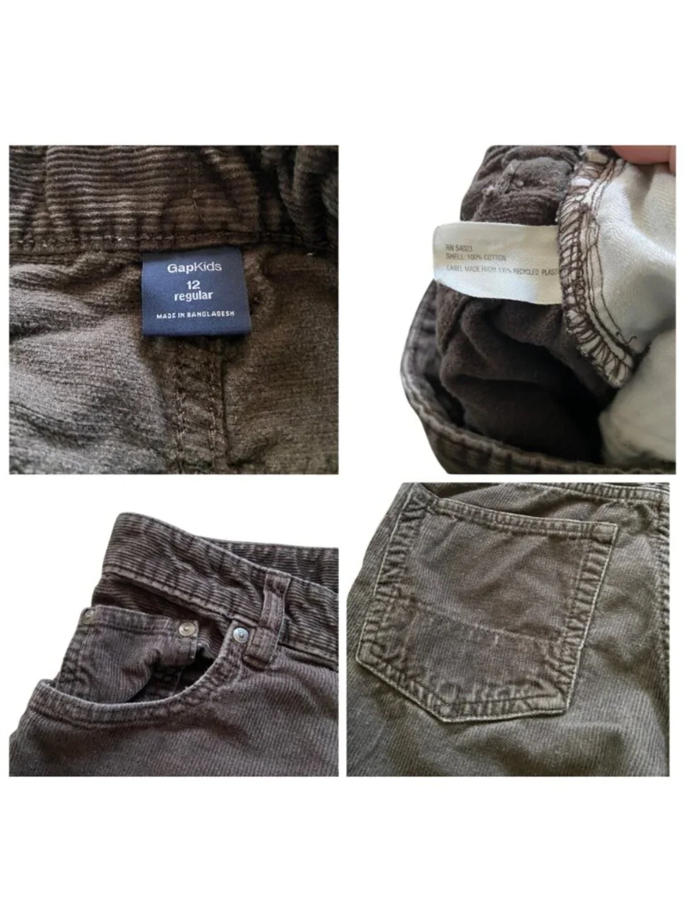 Boys Bundle of 5 Pieces Shirts and Pants Size L(10/12)Back To School Casual Fall